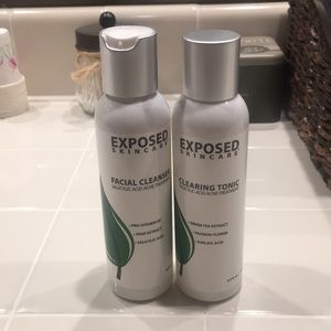 Exposed skincare cleanser & tonic